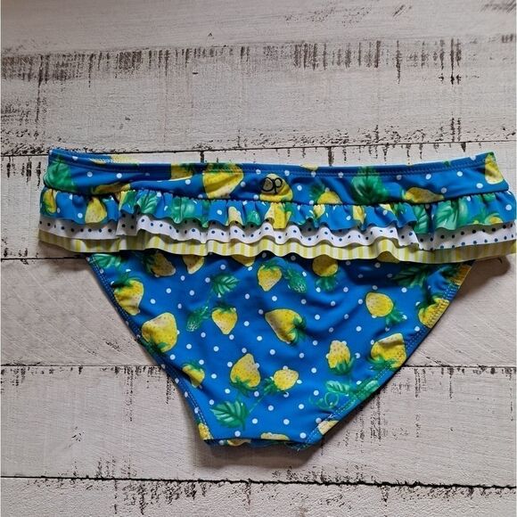OP Bikini Bottom Blue Yellow Large NWOT - Picture 2 of 5